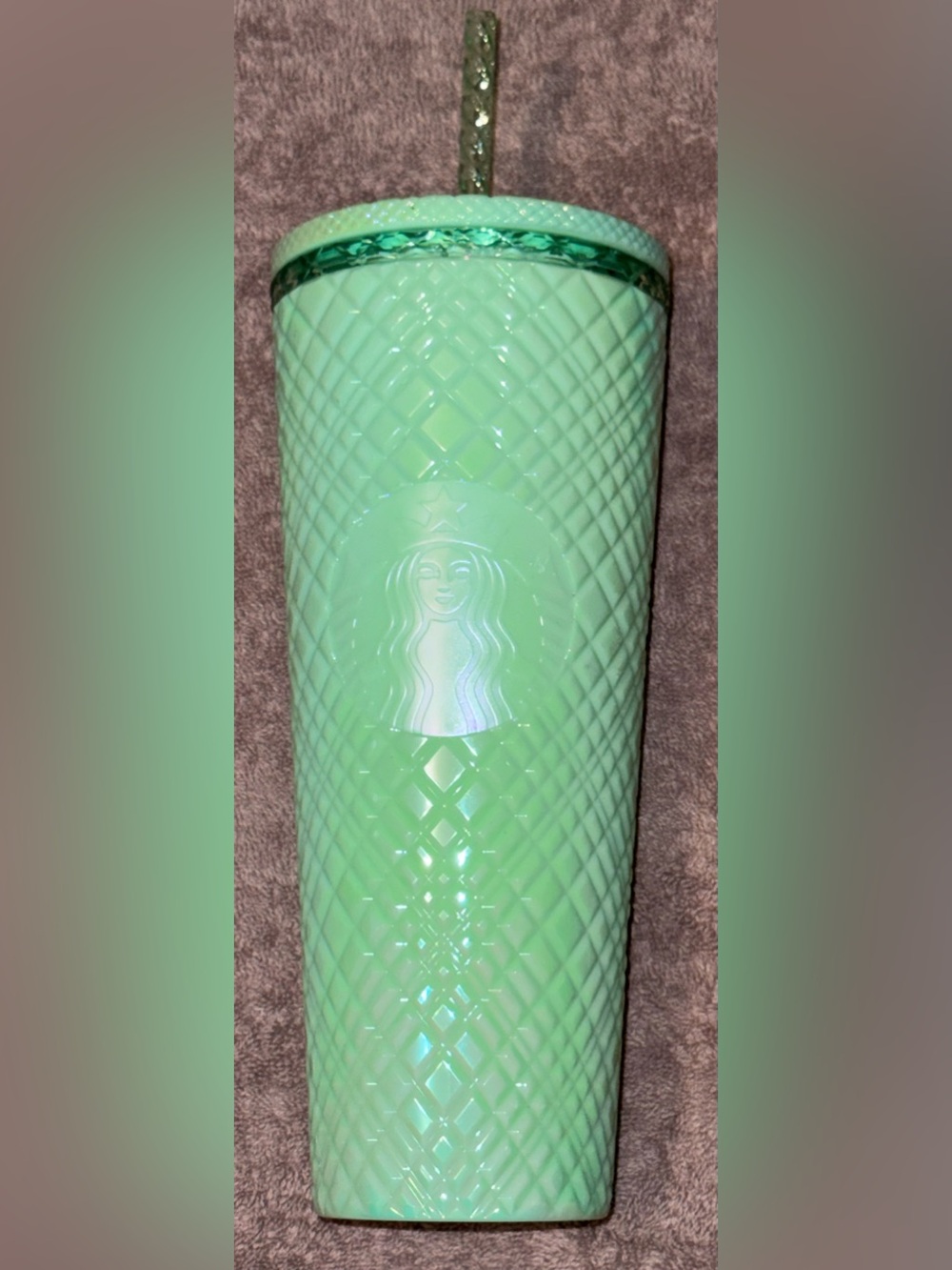 Starbucks Mint Green Embossed Tumbler